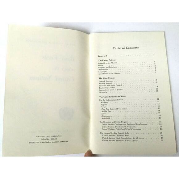 Vintage June 1966 Basic Facts About the United Nations - Picture 4 of 11